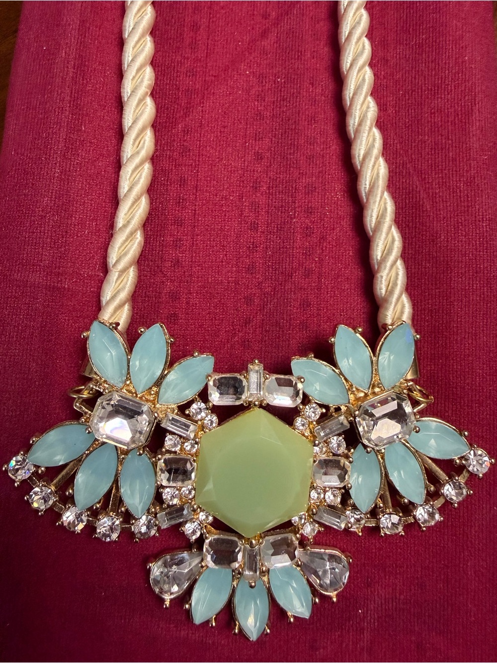 Park Lane Aqua Fleur Necklace NWT Retired Statement Necklace $222